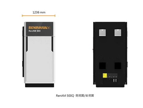 RenAM 500Q multi-laser AM system 3D Printer Size