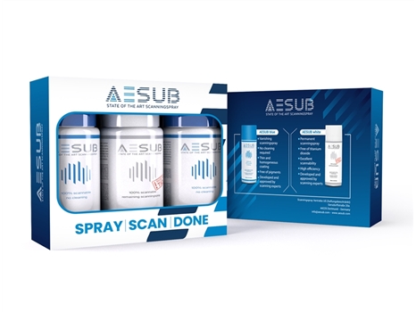 AESUB Sublimating 3D Scanning Powder Blue